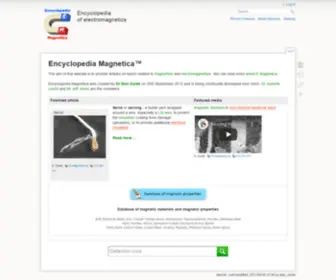 E-Magnetica.pl(Encyclopedia Magnetica) Screenshot