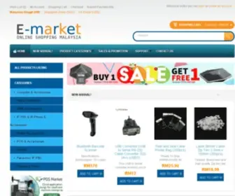 E-Market.com.my(Malaysia Online Shopping Market with best choice products) Screenshot