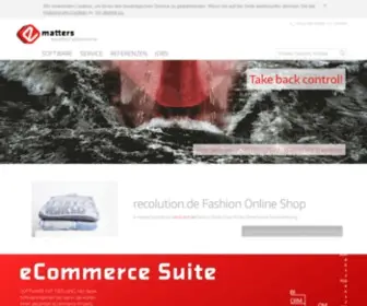 E-Matters.de(Shop-Software der eCommerce Spezialisten) Screenshot