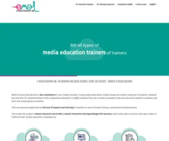 E-Mediaeducationlab.eu(E-MEL) Screenshot