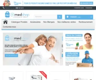 E-Medshop.fr(La boutique du médical est spécialisée dans la ventre en ligne de matériel médical) Screenshot