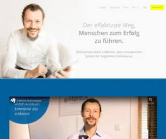 E-Mentor.de(Wissen wirksam weitergeben) Screenshot