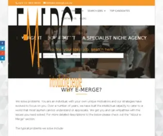 E-Merge.co.za(The Home Of Software Dev Recruitment) Screenshot