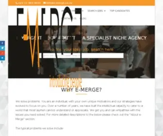 E-Merge.co.za(E-Merge IT Recruitment) Screenshot