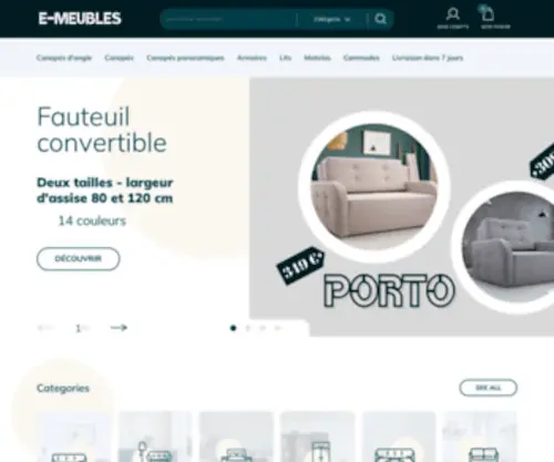 E-Meubles.fr(E Meubles) Screenshot