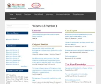 E-MFP.org(Malaysian Family Physician) Screenshot