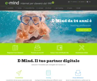 E-Mind.it(E-Mind srl, Internet Service Provider) Screenshot