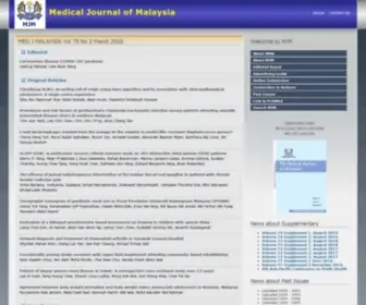 E-MJM.org(Medical Journal of Malaysia) Screenshot