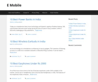 E-Mobile.in(Dit domein kan te koop zijn) Screenshot