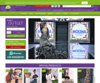 E-Molina.com(Tienda de Moda Flamenca y Vestuario Flamenco Online) Screenshot