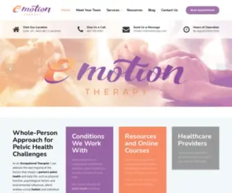 E-Motiontherapy.com(Occupational Therapy Clinic for Women's Health Issues) Screenshot