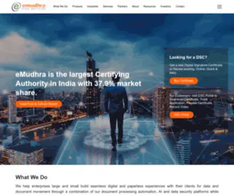 E-Mudhra.com(Digital Signature) Screenshot