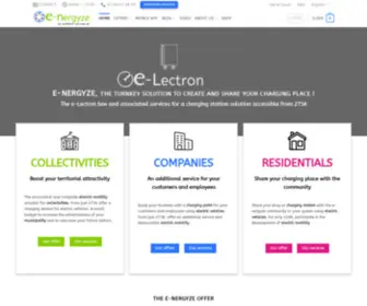 E-Nergyze.com(The turnkey solution to create and share your charging place) Screenshot