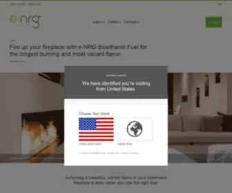 E-NRG.com(E-NRG Bioethanol Fuel) Screenshot