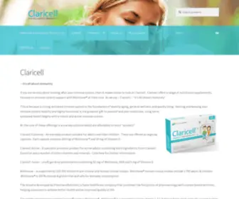 E-Nutripharm.co.uk(Claricell Products) Screenshot