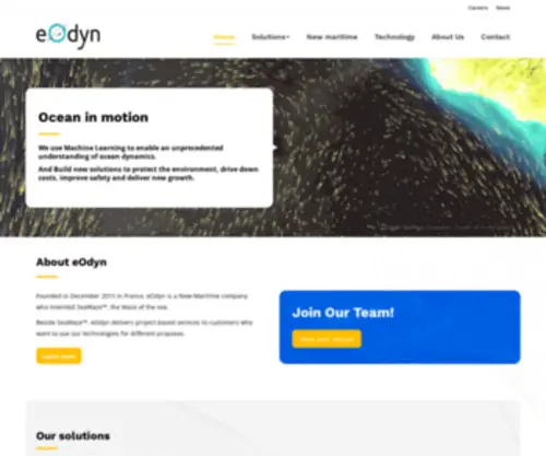 E-Odyn.com(AIS derived surface currents) Screenshot