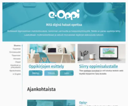 E-Oppi.fi(Mitä diginä haluat opettaa) Screenshot