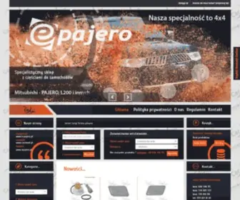 E-Pajero.pl(Specjalistyczny sklep z częściami i akcesoriami do aut 4x4) Screenshot