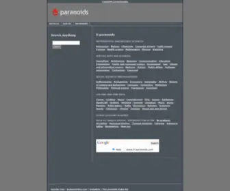 E-Paranoids.com(Find Anything) Screenshot