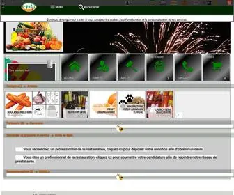 E-Patis.com(Accueil, Le site de référence pour vos achats de restaurations) Screenshot