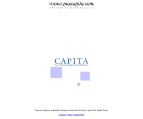 E-Paycapita.com(Internet Payments Service) Screenshot