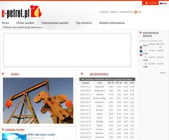 E-Petrol.com.pl(Forecast of fuel prices) Screenshot