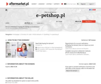 E-Petshop.pl(Cena domeny) Screenshot