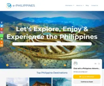 E-Philippines.com.ph(Philippines Travel and Tour Agency) Screenshot