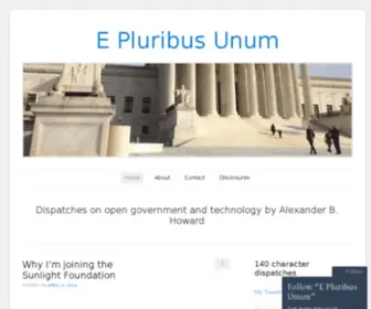 E-Pluribusunum.com(E Pluribus Unum) Screenshot