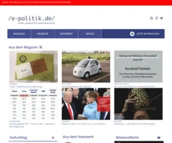 E-Politik.de(Onlinemagazin) Screenshot