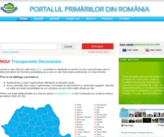 E-Primarii.ro(Portalul Primariilor din Romania) Screenshot