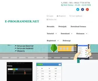 E-Programmer.net(Kumpulan Source Code Aplikasi Berbasis Web Gratis gratis) Screenshot