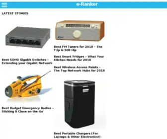 E-Ranker.com(Consumer Product Rankings) Screenshot