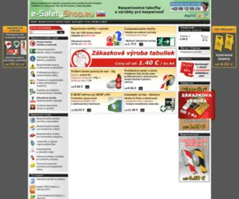 E-Safetyshop.sk(Bezpečnostné tabuľky) Screenshot