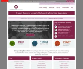 E-Safetysupport.com(Safeguarding Essentials) Screenshot