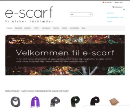 E-Scarf.dk(Tørklæder) Screenshot