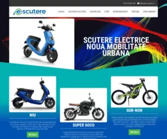 E-Scutere.ro(Scutere si motociclete electrice) Screenshot