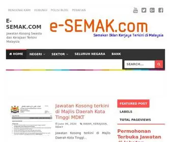 E-Semak.com(E Semak) Screenshot