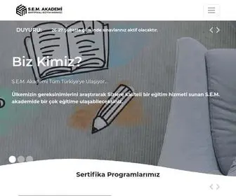 E-Semakademi.com.tr(E-Sem Akademi | Online Eğitim Kurumları) Screenshot