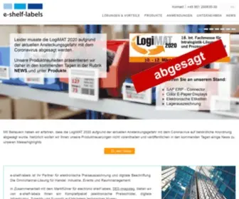 E-Shelf-Labels.de(Electronic shelf labels) Screenshot