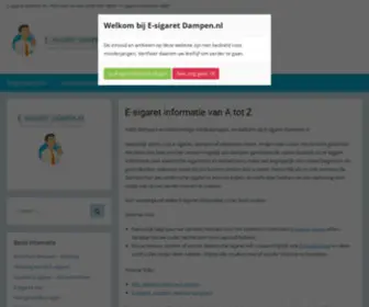 E-Sigaret-Dampen.nl(E-sigaret informatie van A tot Z) Screenshot