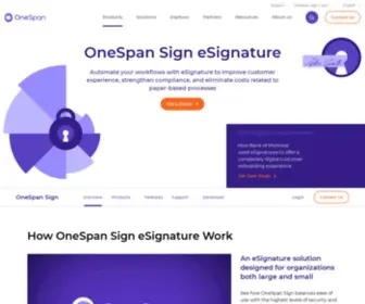 E-Signlive.ca(OneSpan Sign) Screenshot