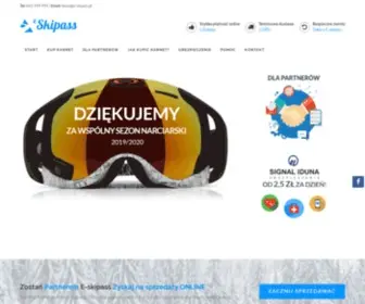E-Skipass.pl(Karnety i ubezpieczenia na stoki narciarskie online) Screenshot