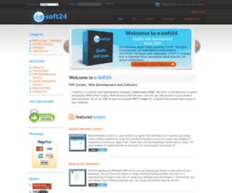 E-Soft24.com(PHP Scripts) Screenshot