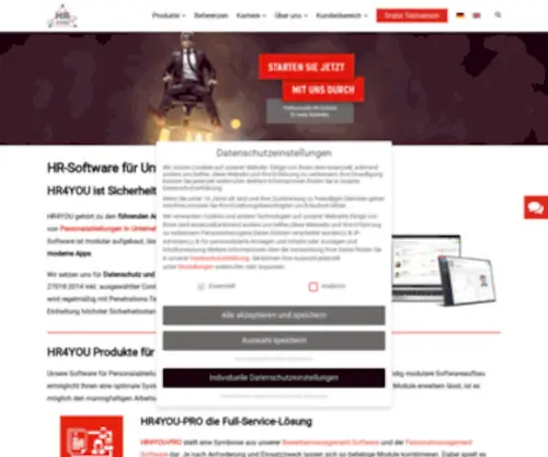 E-Staffer.net(HR4YOU-Software für Unternehmen und Personaldienstleister) Screenshot