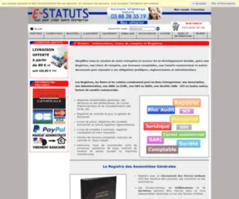 E-Statuts.com(Registre obligatoire) Screenshot