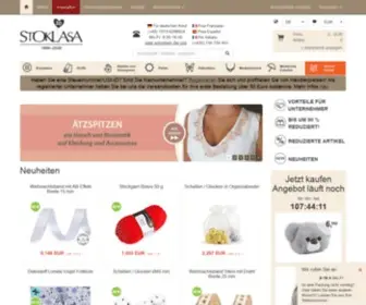 E-Stoklasa.de(STOKLASA Textilkurzwaren und Stoffe) Screenshot