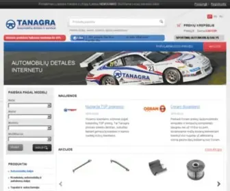 E-Tanagra.com(Dalys, krovinini) Screenshot