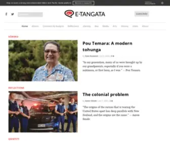 E-Tangata.co.nz(A Māori and Pasifika Sunday magazine) Screenshot