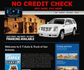 E-Tautoandtruck.com(E-T Auto & Truck) Screenshot